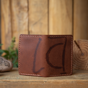 A Branded Leather Bifold Wallet