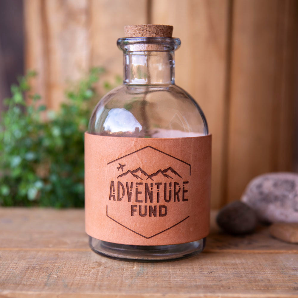 Adventure Fund Jar Leather Wrap