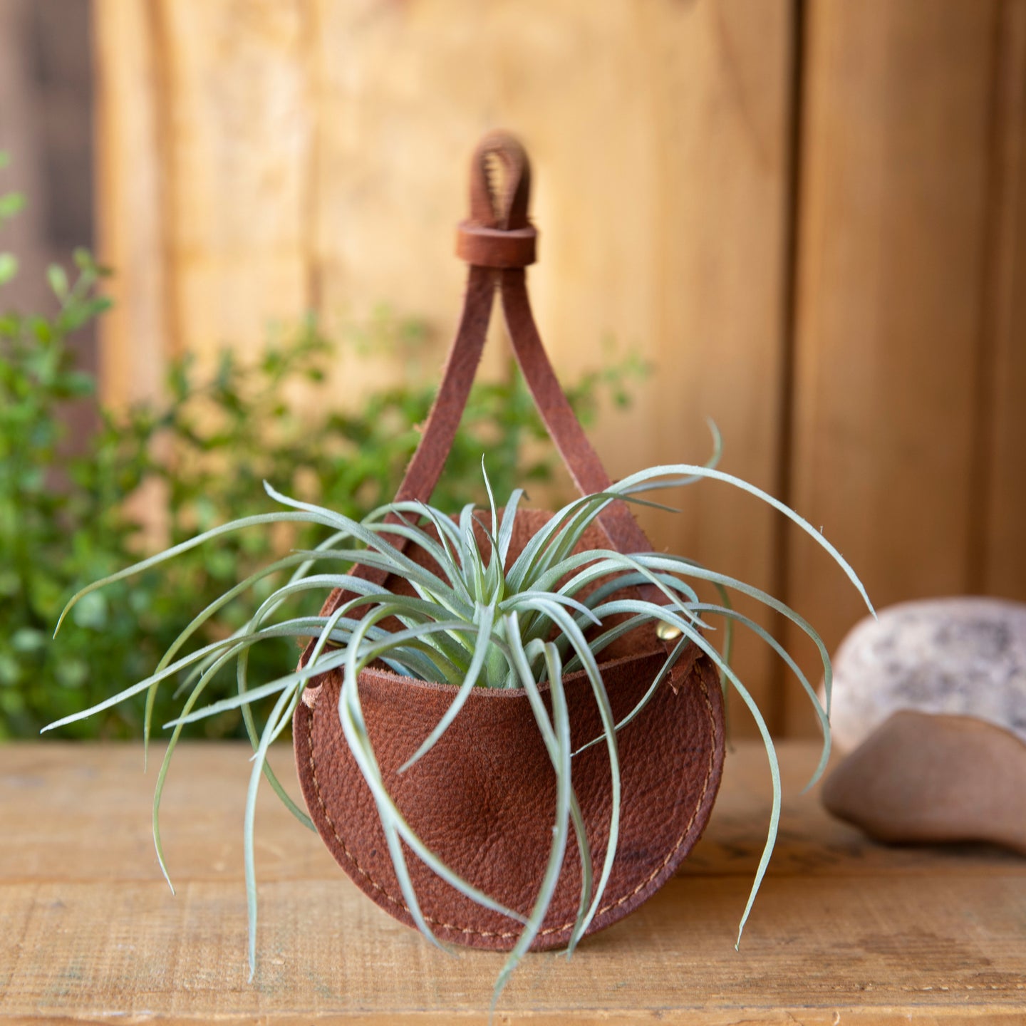 Circle Air Plant Hanger - Lazy 3 Leather Company