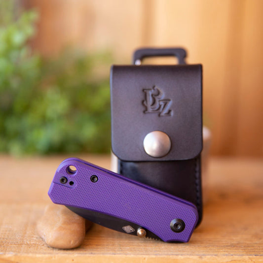 Knife Sheath with Baby Banter - Lazy 3 Leather Company