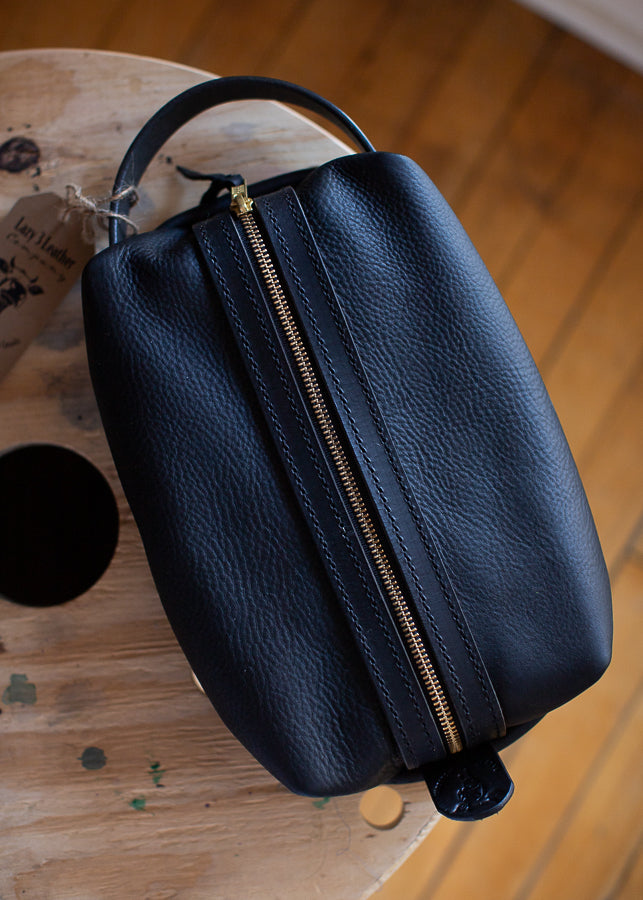 Leather Dopp Shave Bag - Lazy 3 Leather Company