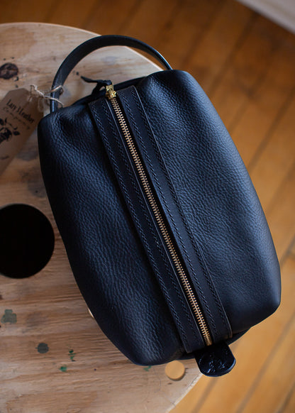 Leather Dopp Shave Bag - Lazy 3 Leather Company
