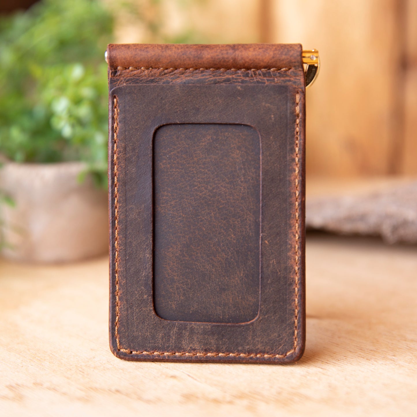 Bar Clip Leather Wallet - Lazy 3 Leather Company