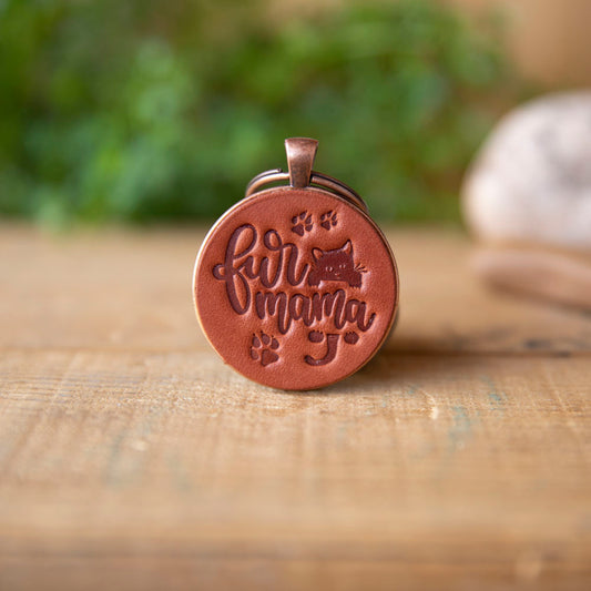 Fur Mama Keychain - Lazy 3 Leather Company