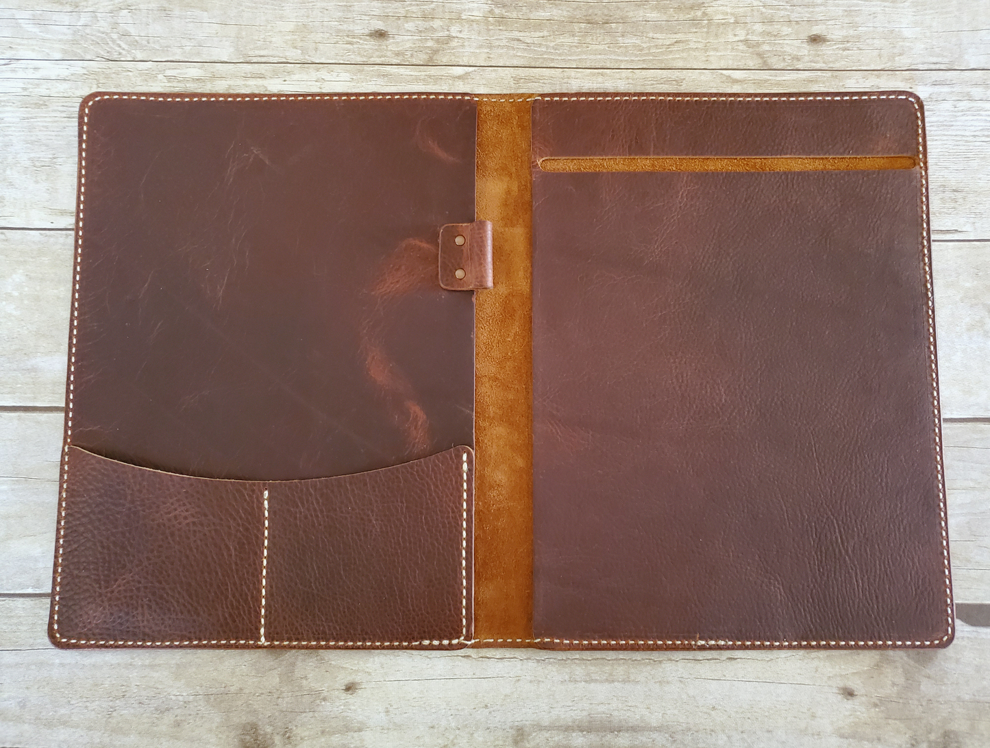 No.36 | Leather Pad Folio - Lazy 3 Leather Company