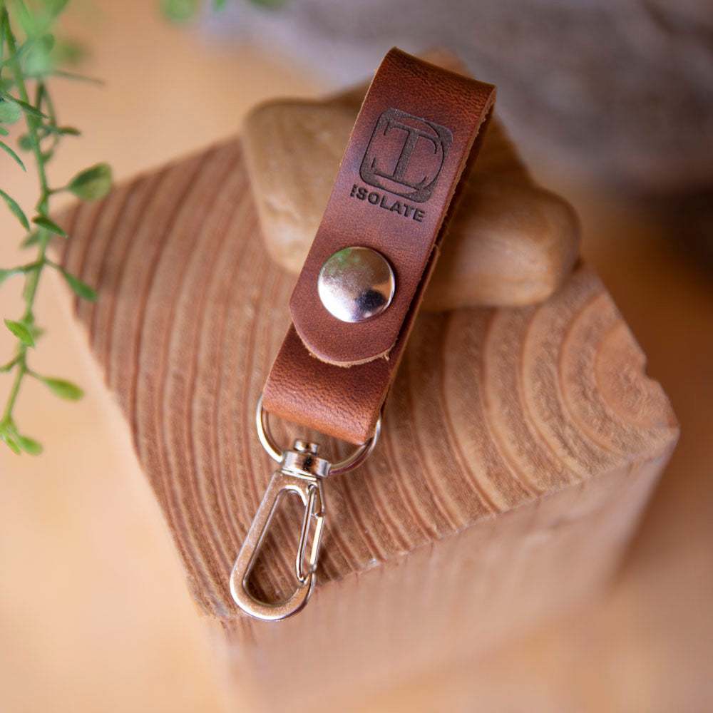 Keyfob with Hook - Lazy 3 Leather Company