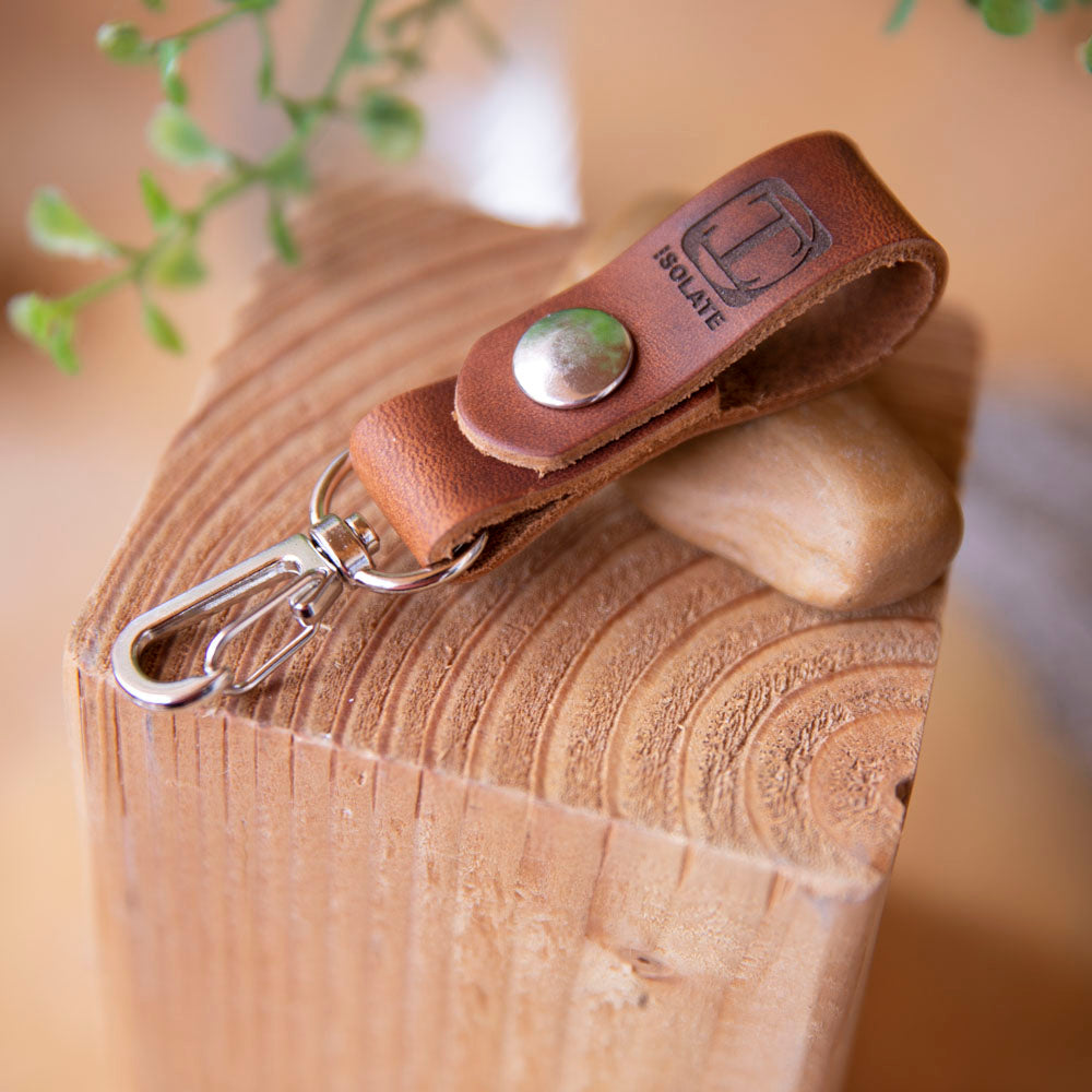 Keyfob with Hook - Lazy 3 Leather Company