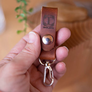 Keyfob with Hook - Lazy 3 Leather Company