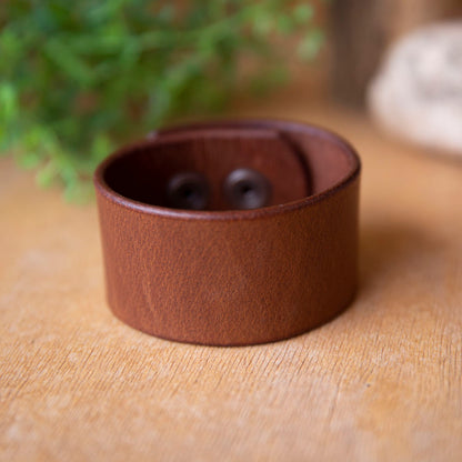 Leather Wrist Cuff - Lazy 3 Leather Company