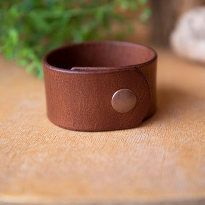 Leather Wrist Cuff - Lazy 3 Leather Company