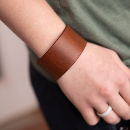 Leather Wrist Cuff - Lazy 3 Leather Company