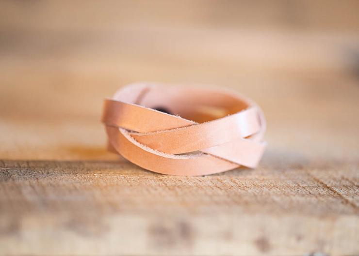 Keyhole Bracelet - Lazy 3 Leather Company