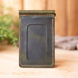 Bar Clip Wallet Italian Leather - Lazy 3 Leather Company
