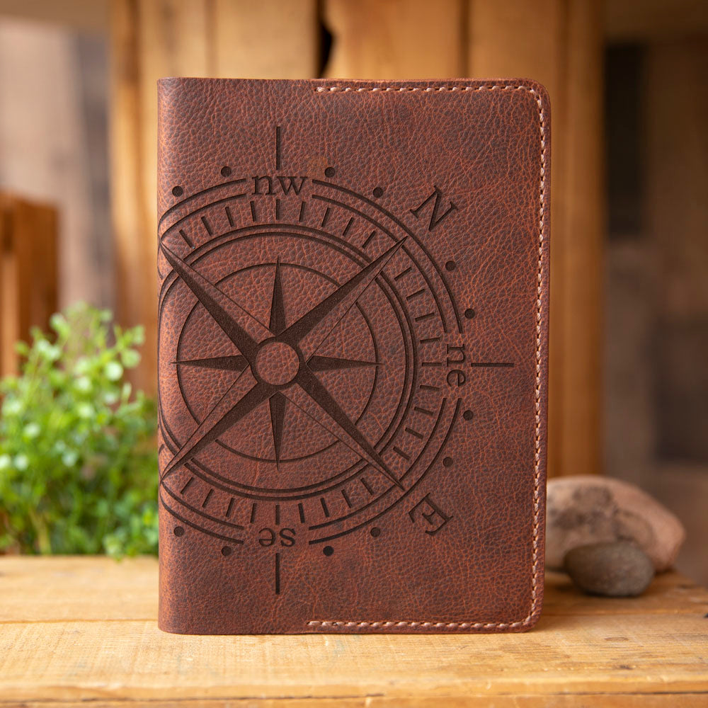 Leather Notebook Journal with Pen Pocket - Lazy 3 Leather Company