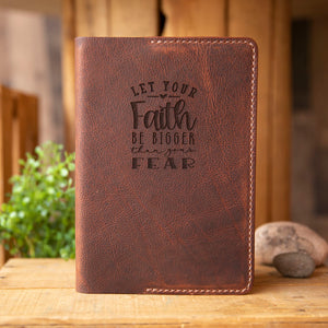 Leather Notebook Journal with Pen Pocket - Lazy 3 Leather Company