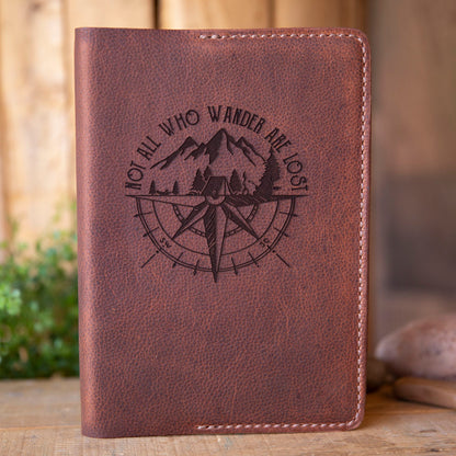 Leather Notebook Journal with Pen Pocket - Lazy 3 Leather Company