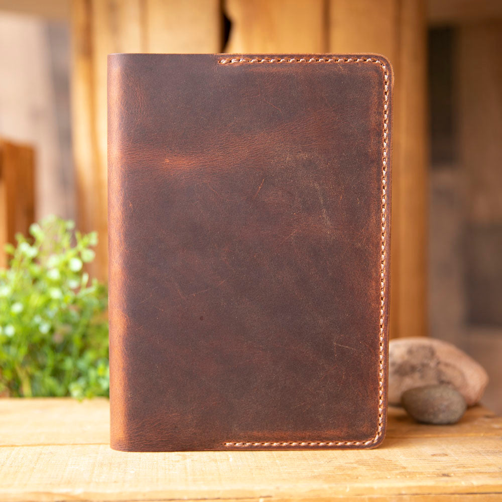 Leather Notebook Journal with Pen Pocket - Lazy 3 Leather Company