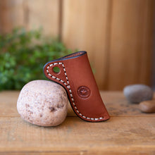 Load image into Gallery viewer, Hand Tooled Leather Knife Sheath - Lazy 3 Leather Company