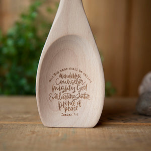 Wood Spoon Laser Engraved - Lazy 3 Leather Company