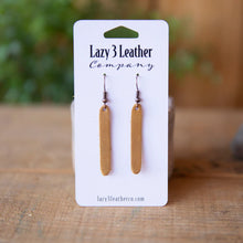 Load image into Gallery viewer, Bar Earring - Lazy 3 Leather Company