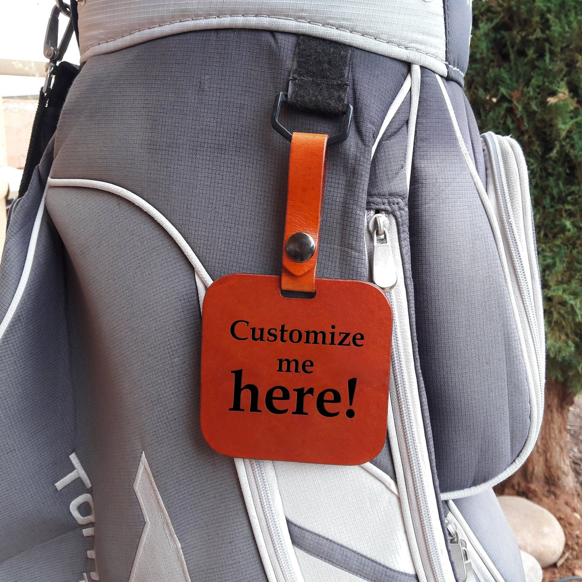 No.44 | Leather Golf Bag Tag - Lazy 3 Leather Company